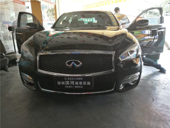 1英菲尼迪还没上牌就前来深圳车乐作升级了.jpg