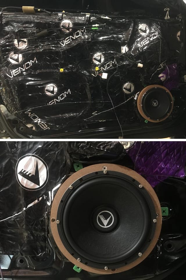 2 门板隔音后将VENOM VX6T中低音喇叭装于门板原位.jpg